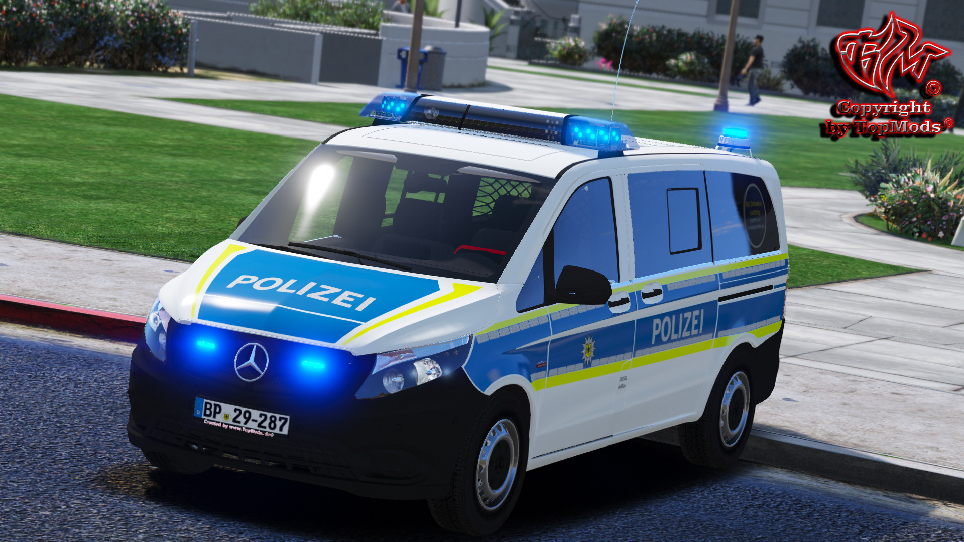 M.B. Vito Bundespolizei V1.0.0 [ELS] © TopMods© für Grand Theft Auto 5