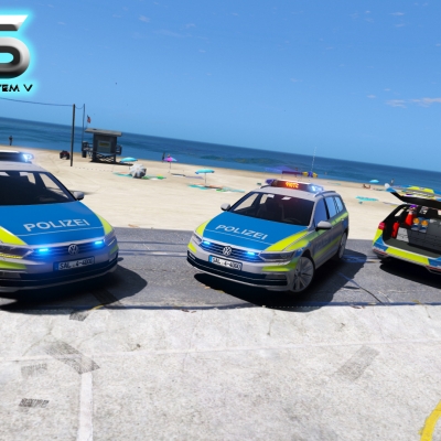 GTA 5 Mod - VW Passat B8 Polizei & Zoll - PC Download