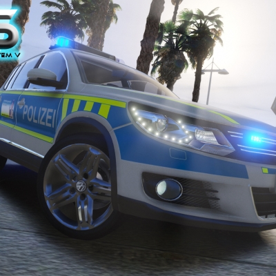 GTA 5 Mod - VW Tiguan Polizei LSA - PC Download