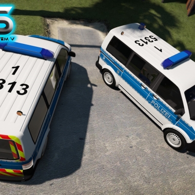 GTA 5 Mod - VW T5 Polizei Rheinland-Pfalz - (ELS Addon) PC Download